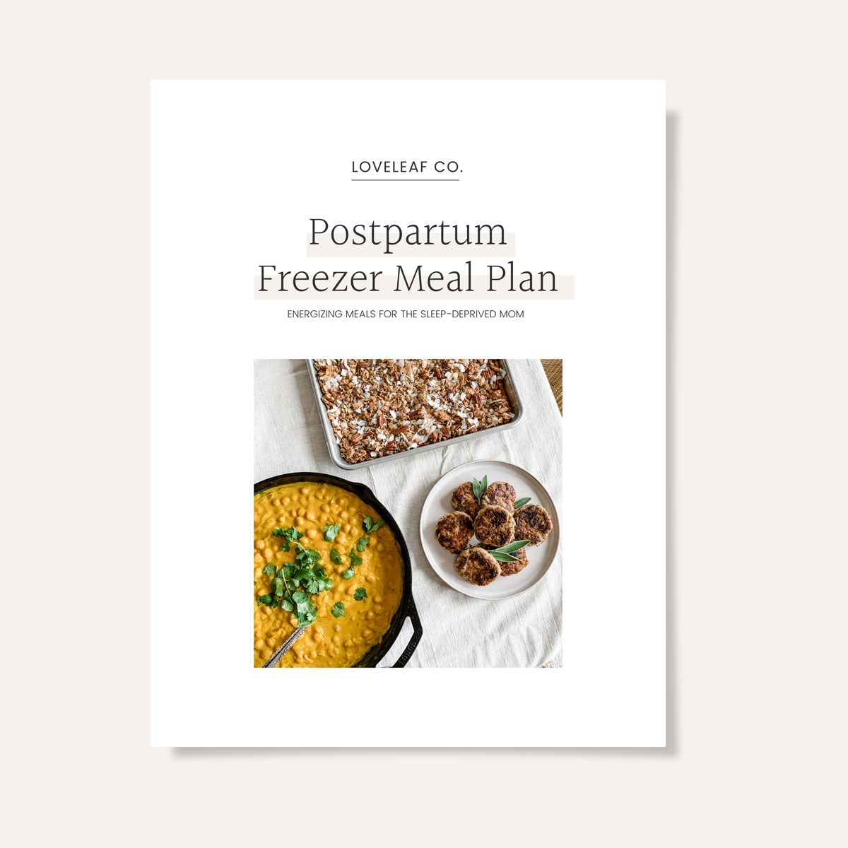 Postpartum Freezer Meal Plan
