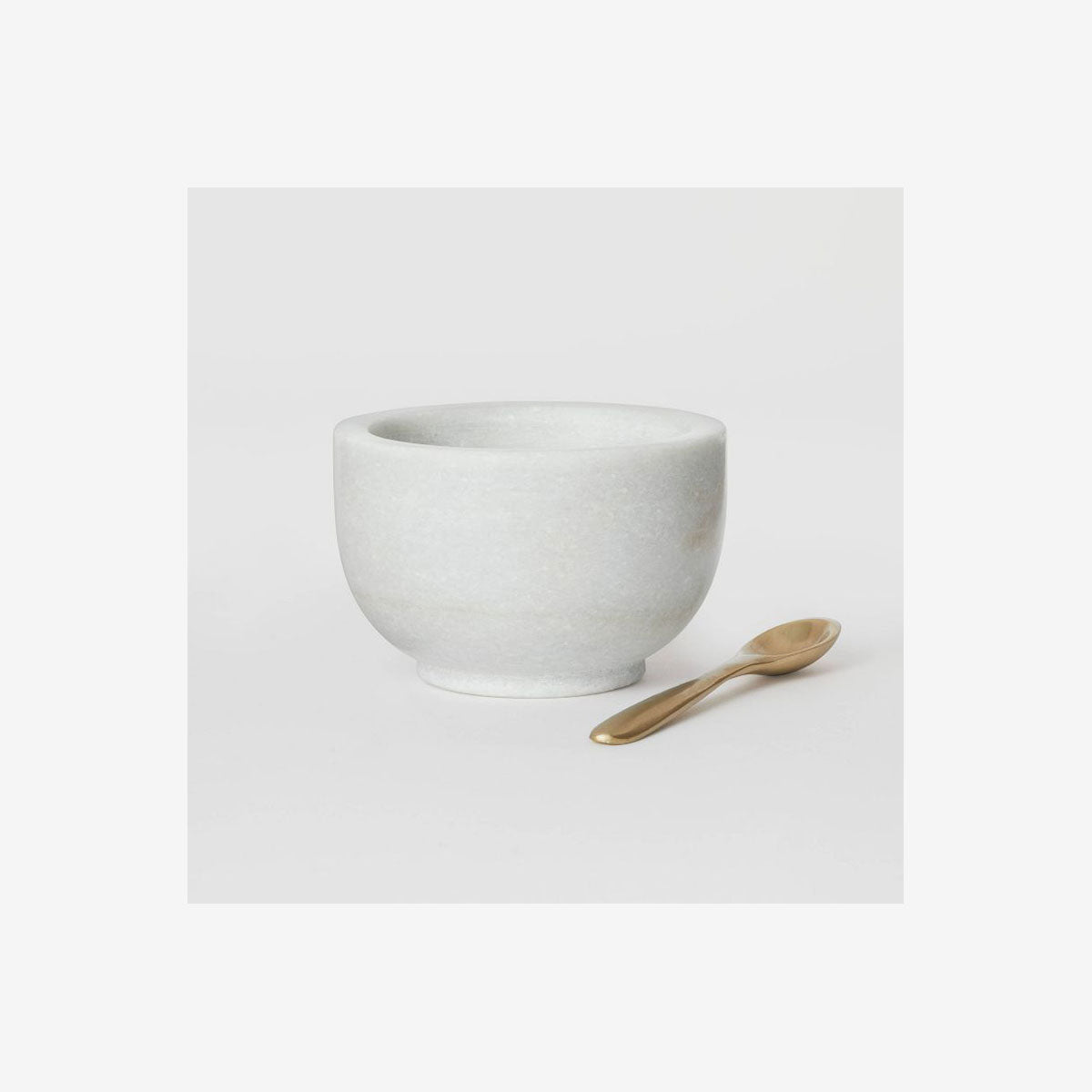 Marble Salt Bowl with Spoon